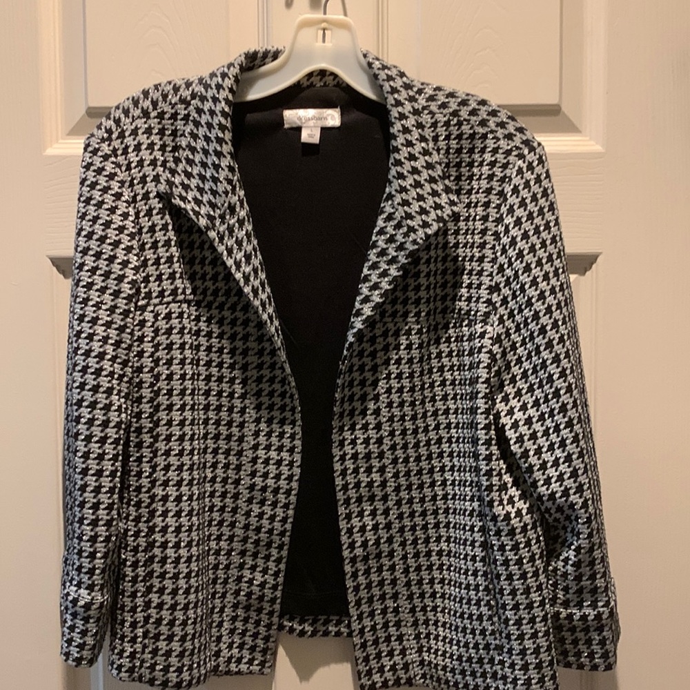 Black and silver jacket by Dress Barn size L